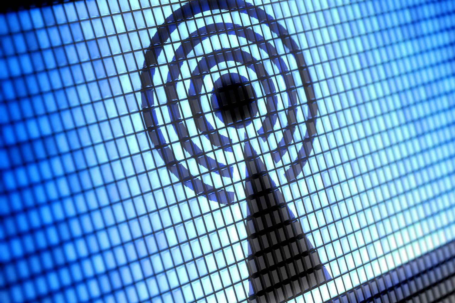 Antena emitiendo señal WiFi