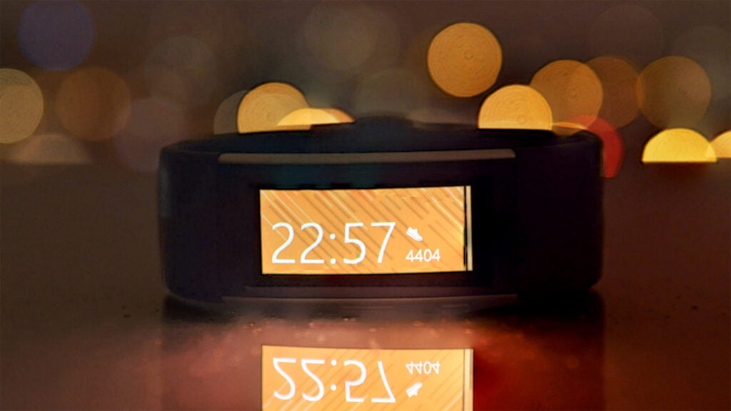 Hora en la Microsoft Band