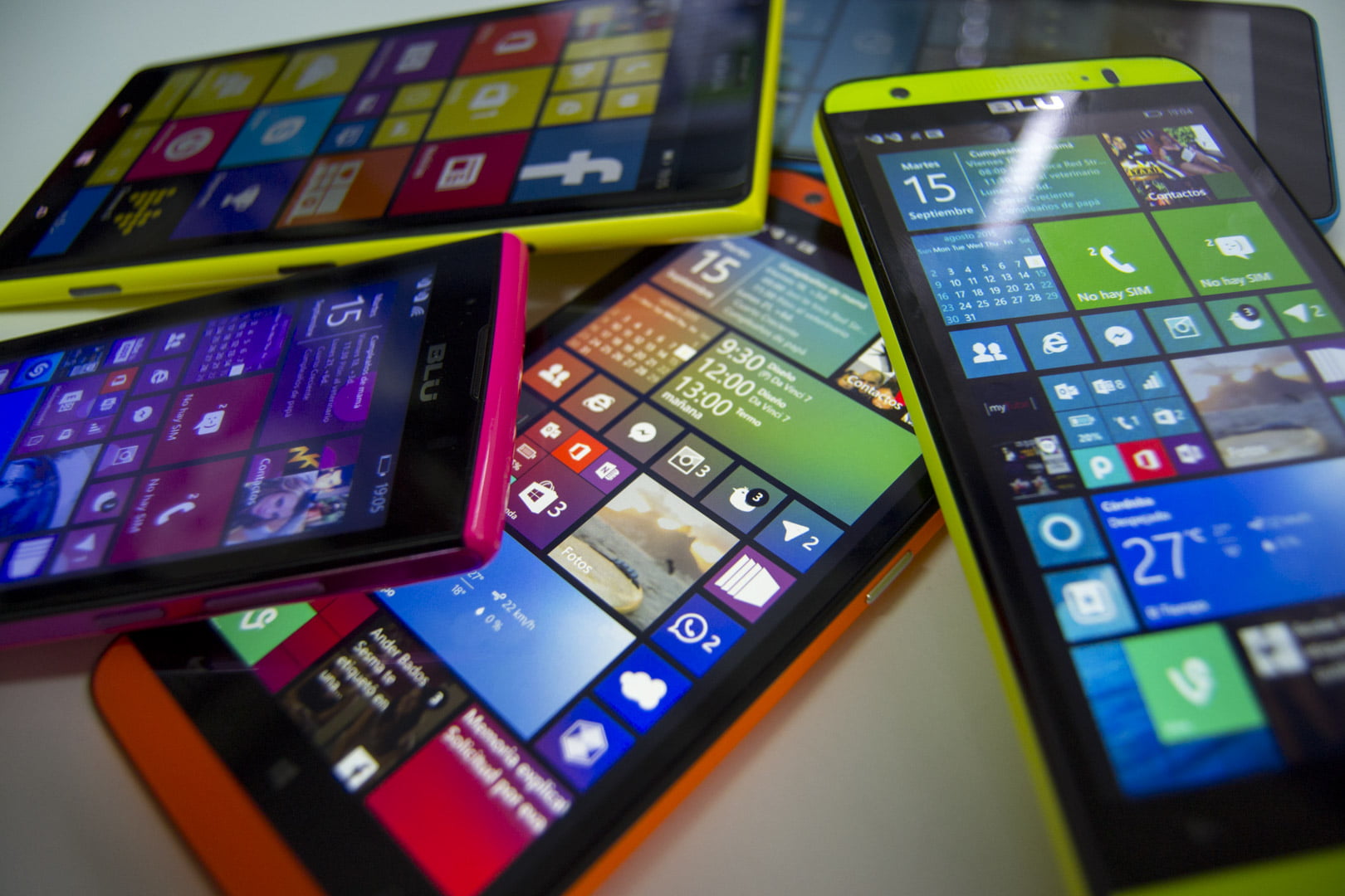 Varios teléfonos Windows Phone