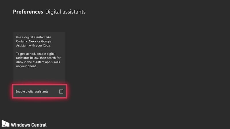 Asistentes digitales en Xbox One