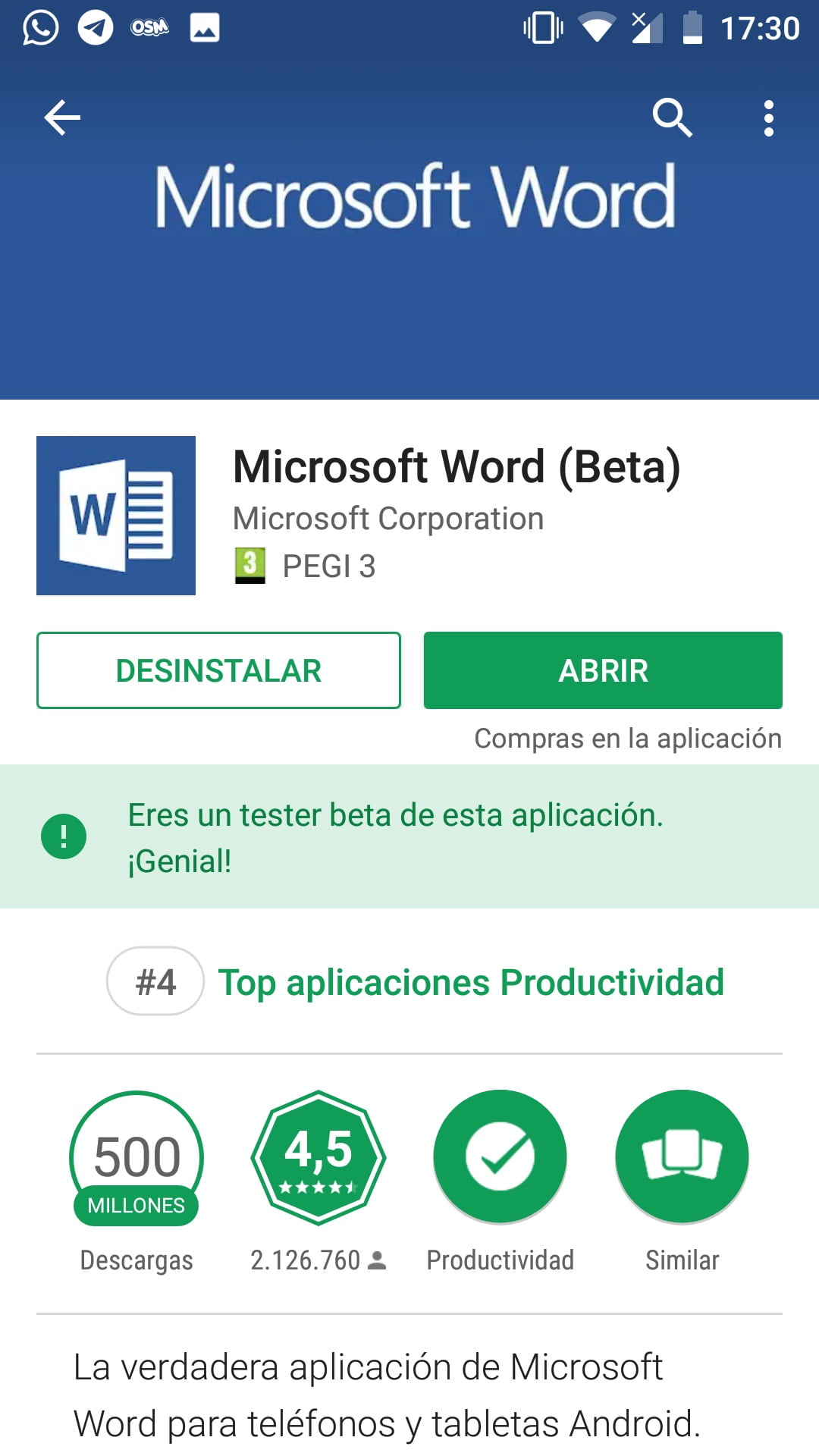 Word Mobile Android