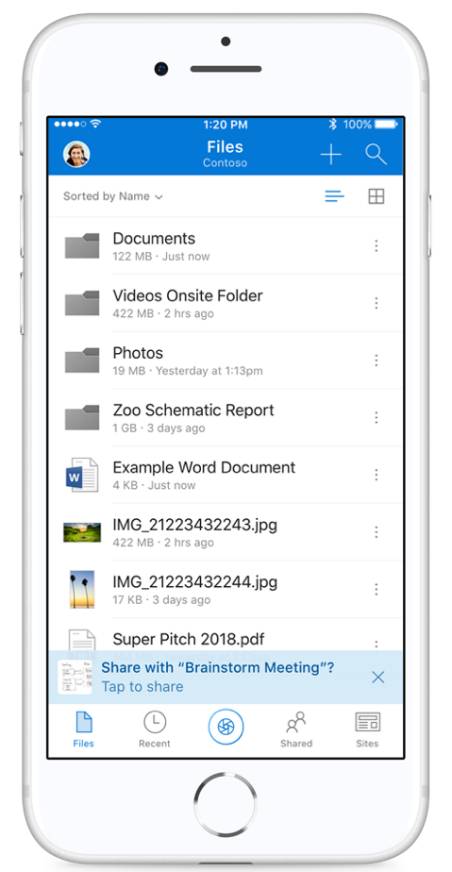 Compartir archivos con los asistentes de una reunión con OneDrive