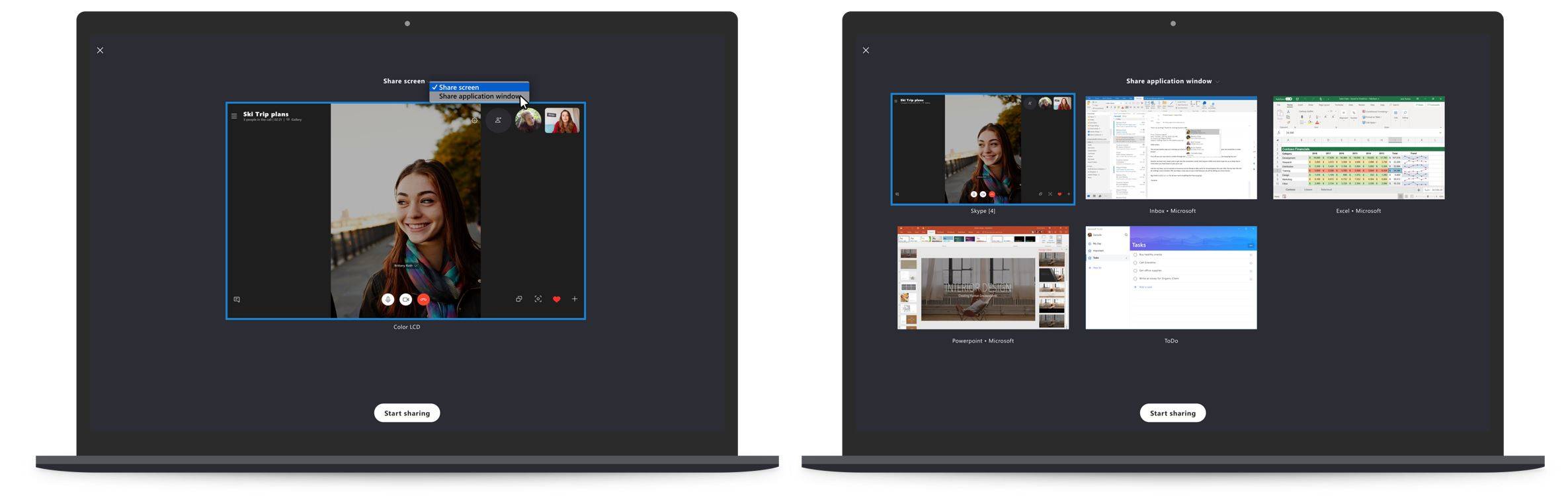 Skype compartir pantalla de una app