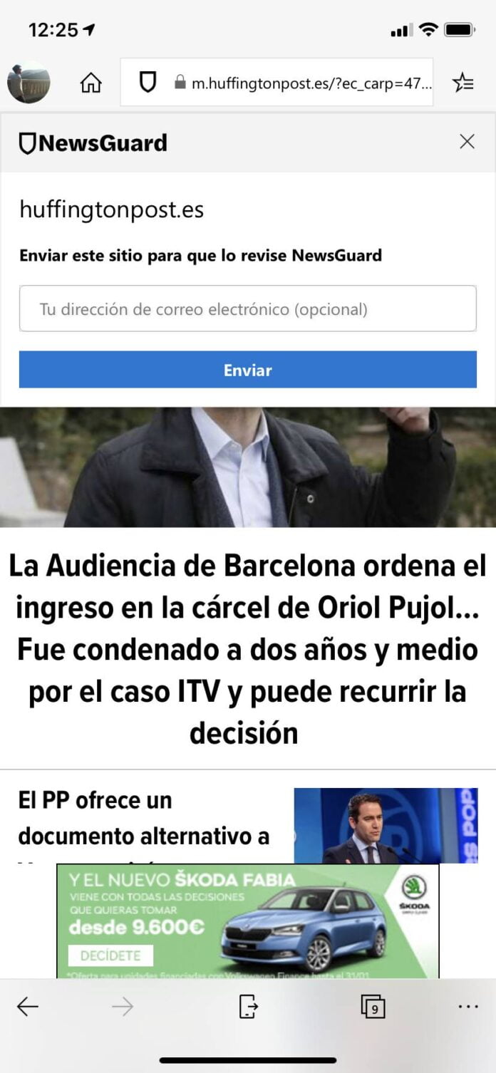 Newsguard se integra en Edge para iOS y Android calficando las noticias
