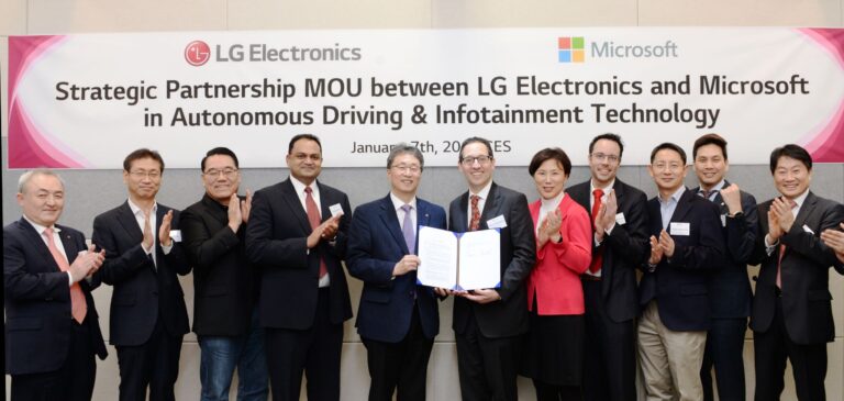 LG y Microsoft se alían para revolucionar el sector del automóvil