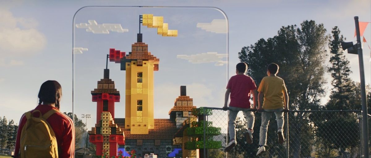 Minecraft Earth en el mundo real
