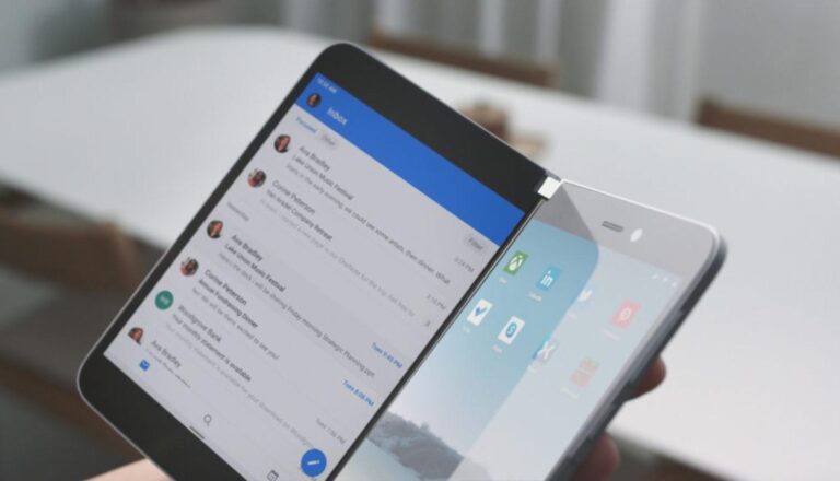 La última patente de Microsoft nos muestra un dispositivo plegable con una única pantalla