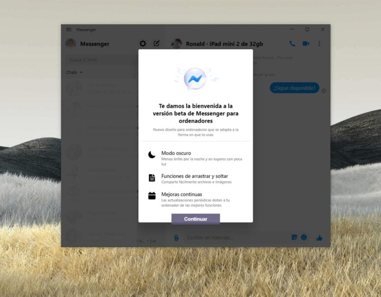 Llega la nueva App de Facebook Messenger a Windows 10