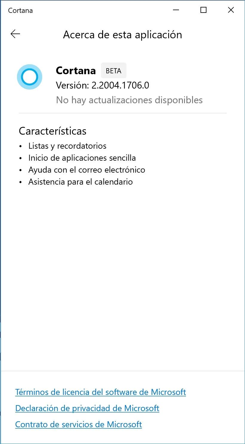 Lista de funciones de la nueva Cortana de Windows 10