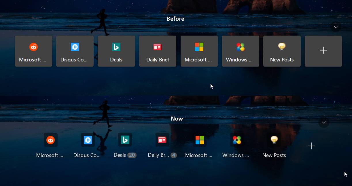 El nuevo diseño en Microsoft Edge