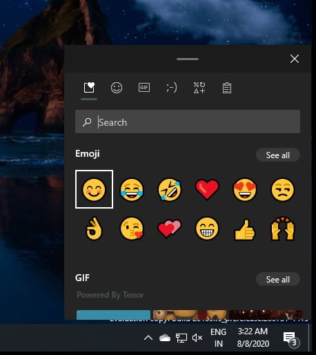 El nuevo panel de Emoji