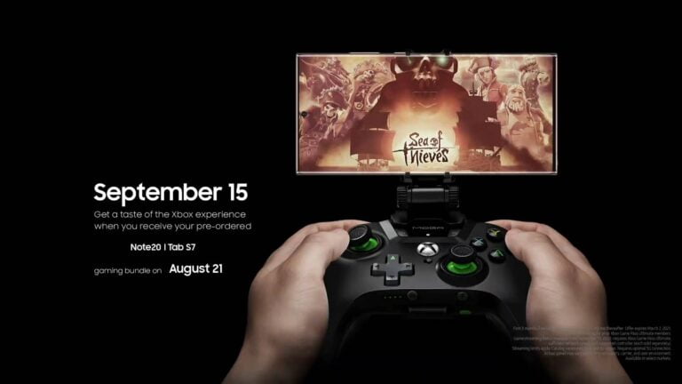Xbox Cloud Gaming llega con el Samsung Galaxy Note 20