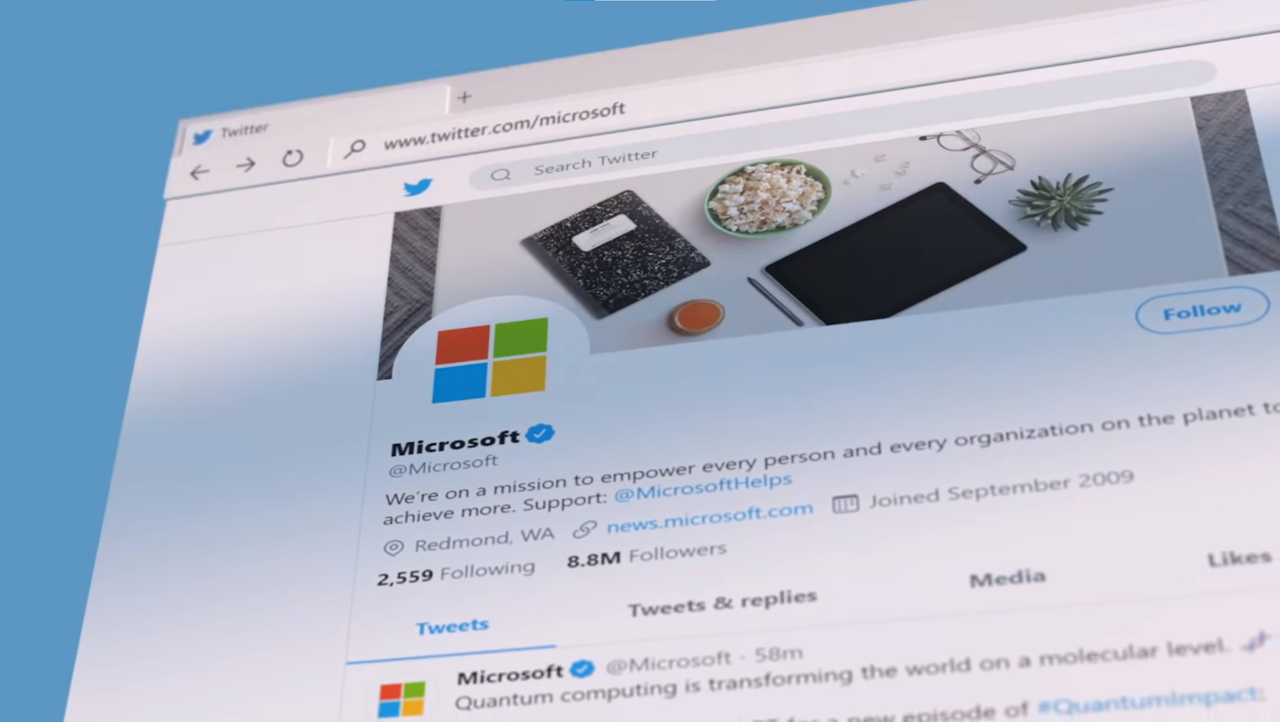 Imagen promocional de Microsoft Edge