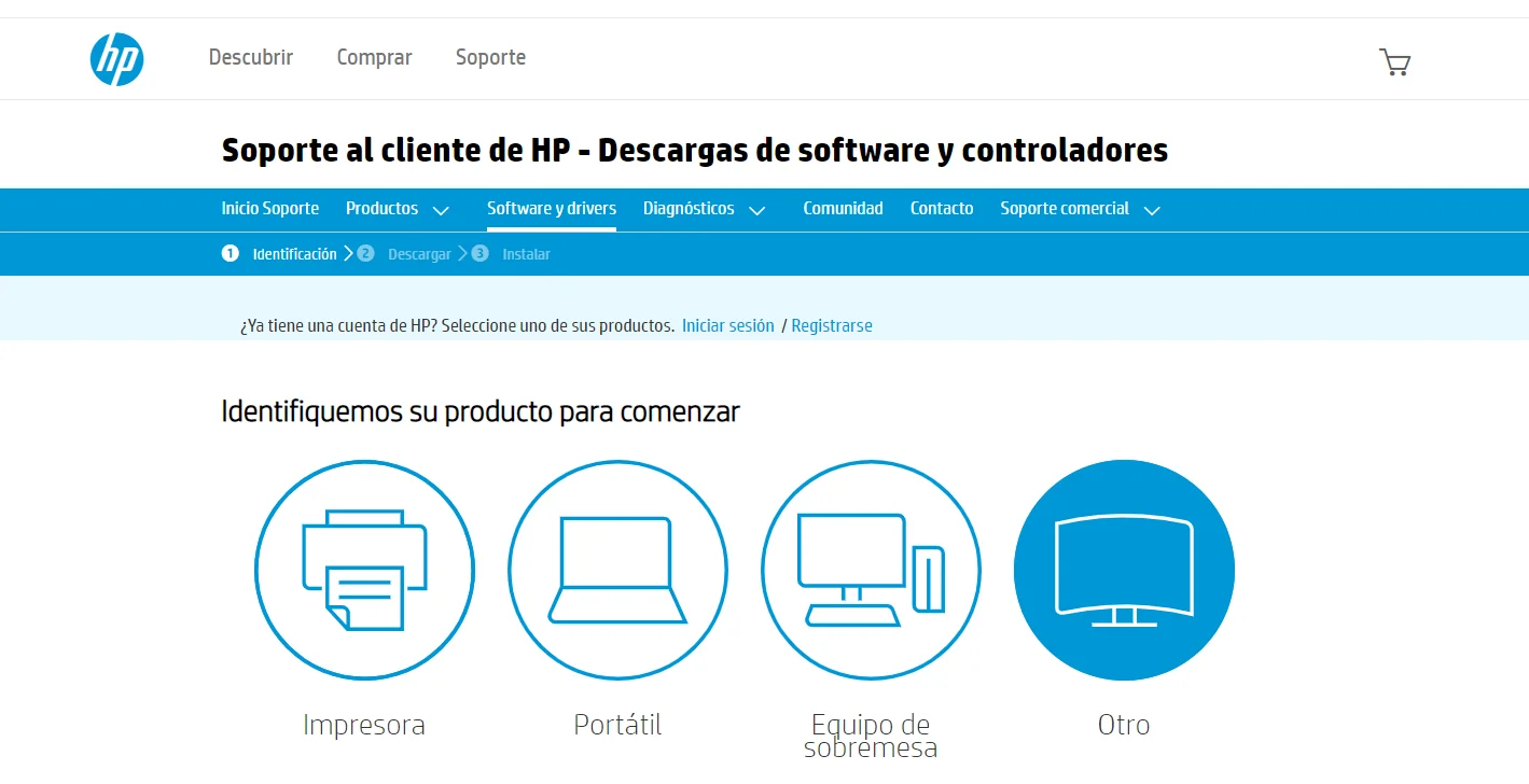 Web de HP