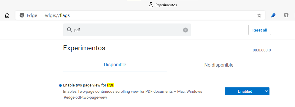 La nueva opción de PDF en Edge