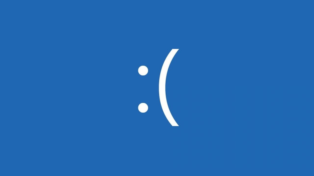 Icono de la pantalla azul de Windows 10