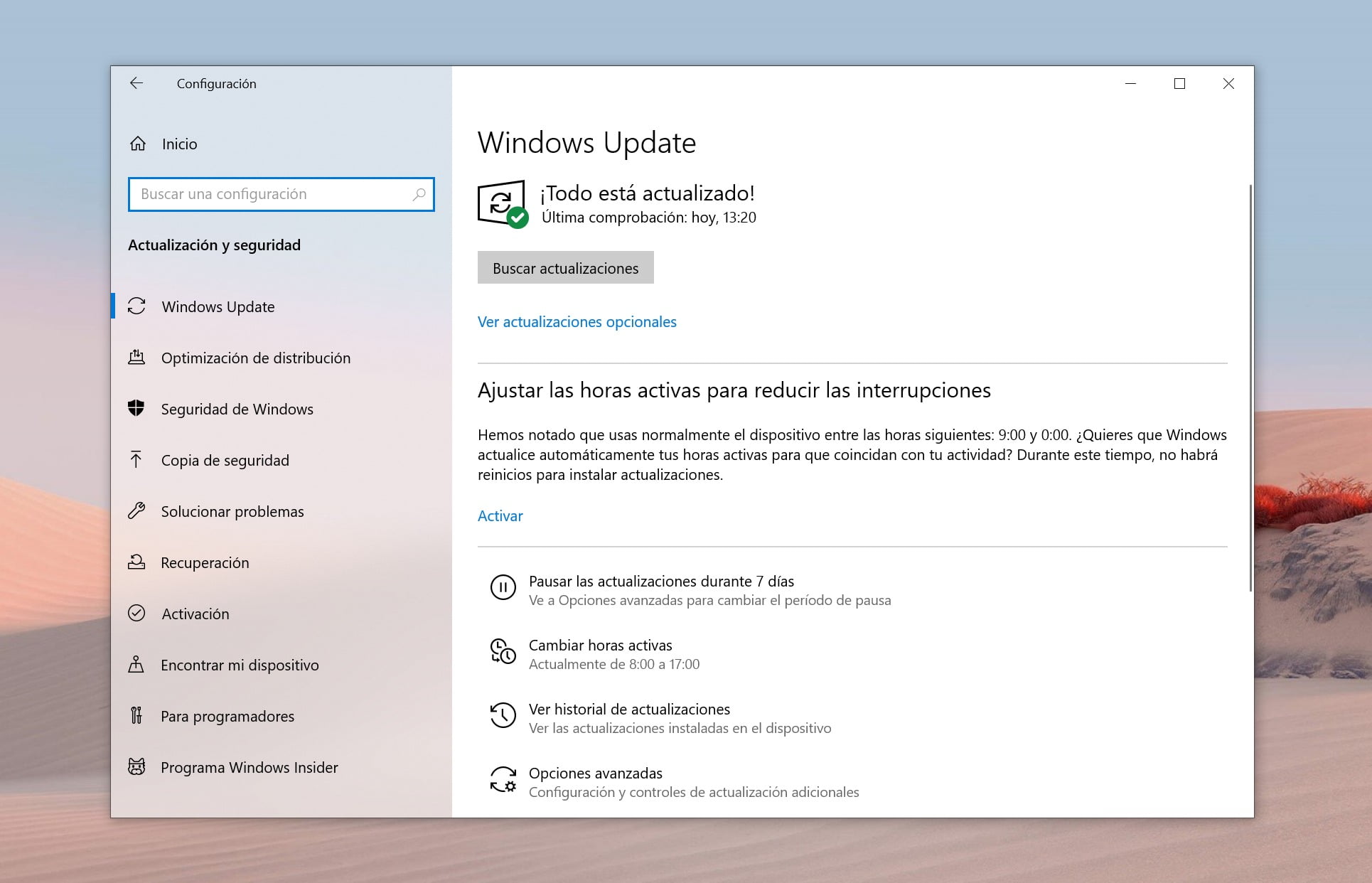 Windows Update en Windows 10