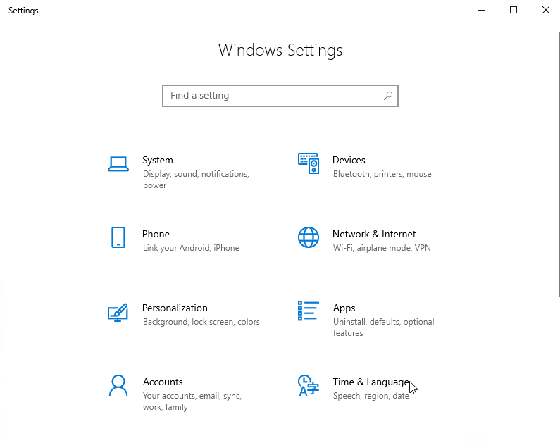 Espacio de almacenamiento en la configuración de la Build 21286 de Windows 10
