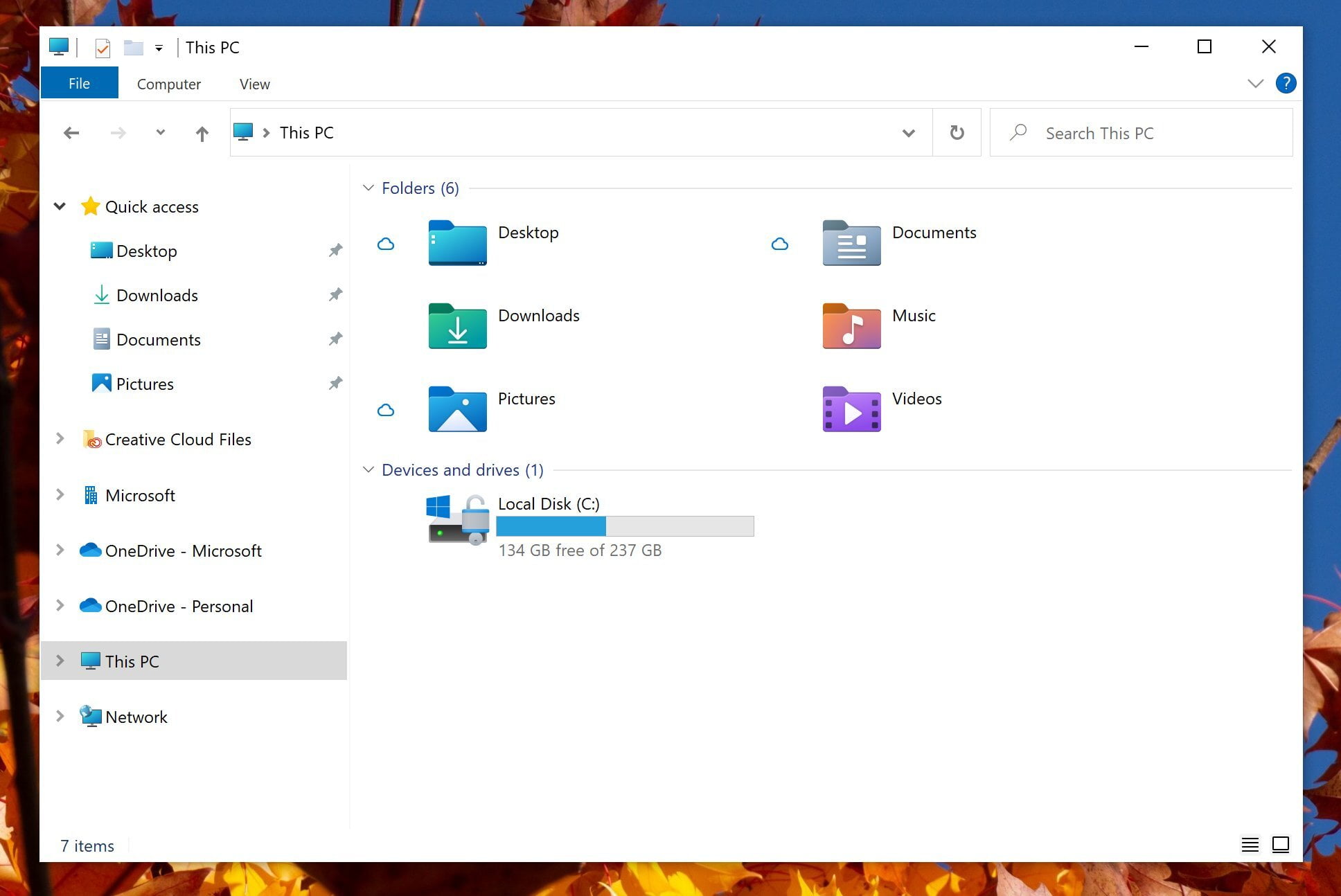 Nuevos iconos del Explorador de Archivos en Windows 10 Sun Valley