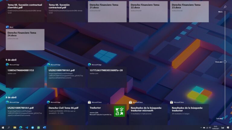 Windows 10 Sun Valley será el fin de Timeline tal y como lo conocemos