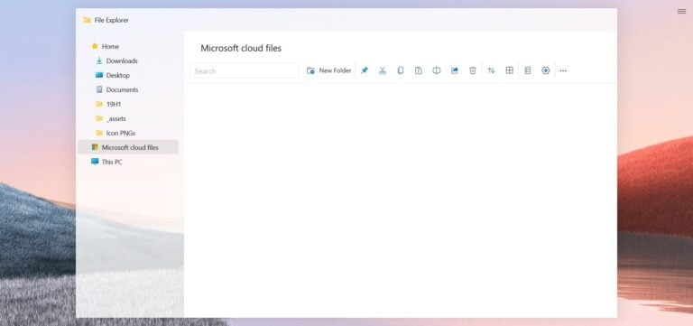 Así podría ser el Explorador de Archivos de Windows 10 Sun Valley