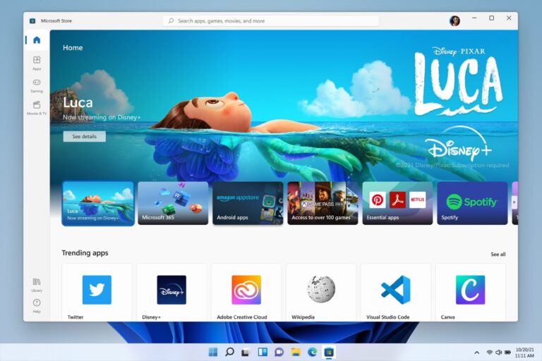 La nueva Microsoft Store de Windows 11 llegará a Windows 10