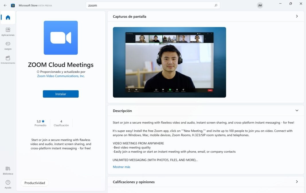 Zoom, OBS Studio y Canva ya disponibles en la Store de Windows 11