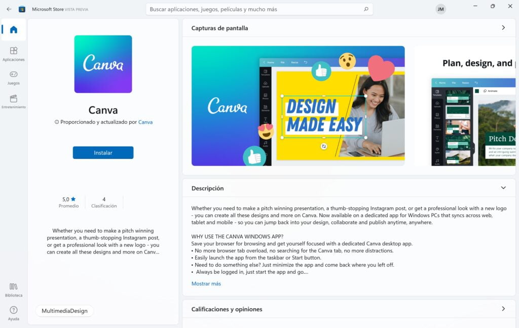 Zoom, OBS Studio y Canva ya disponibles en la Store de Windows 11