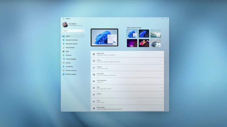 Descubre la nueva página de configuración para los componentes del sistema en Windows 11