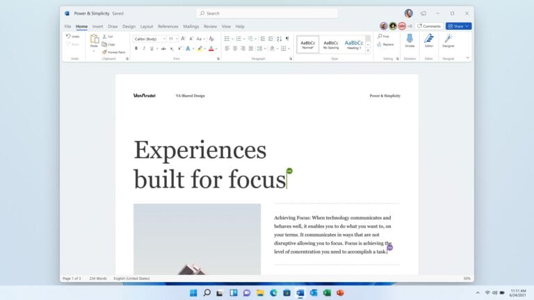 Ya podemos probar el nuevo diseño de Office adaptado a Windows 11