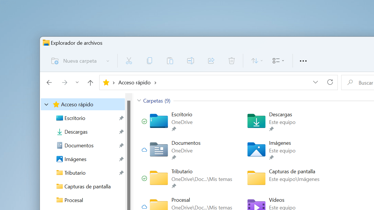 Explorador de Archivos en Windows 11