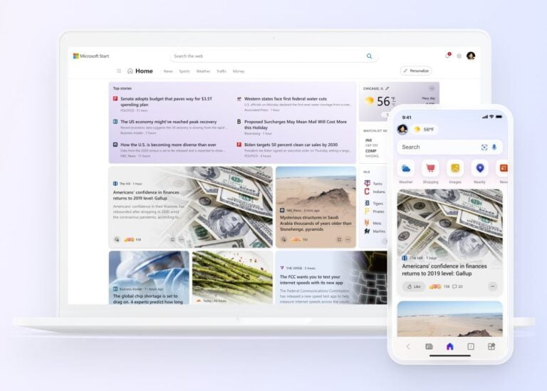 Microsoft Start, la evolución de MSN ha llegado