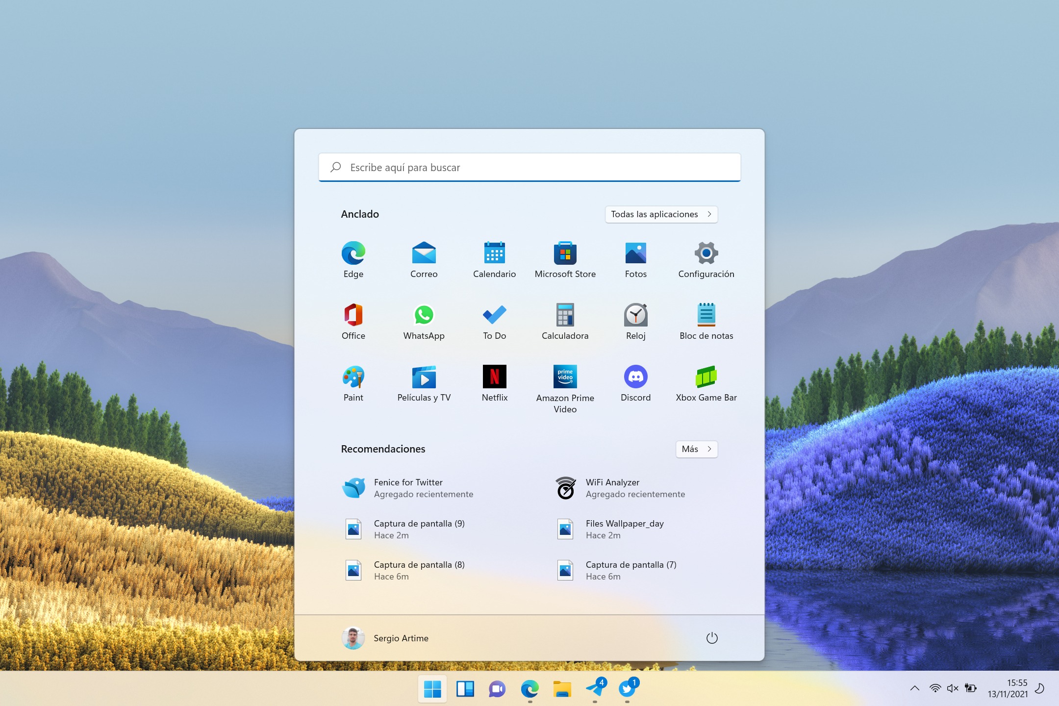 Captura de pantalla windows 11