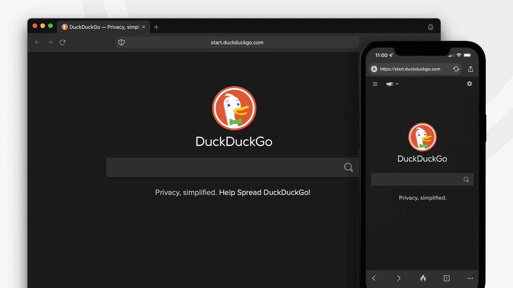 DuckDuckGo para escritorio y móvil. 