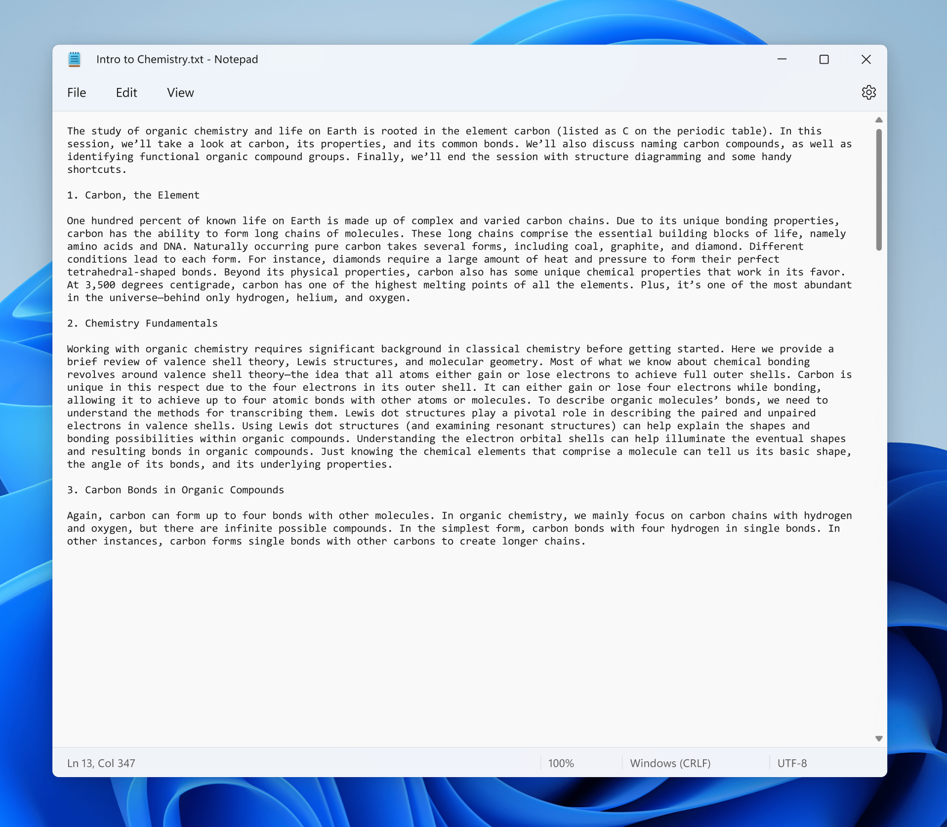 Nuevo diseño del Bloc de Notas en Windows 11