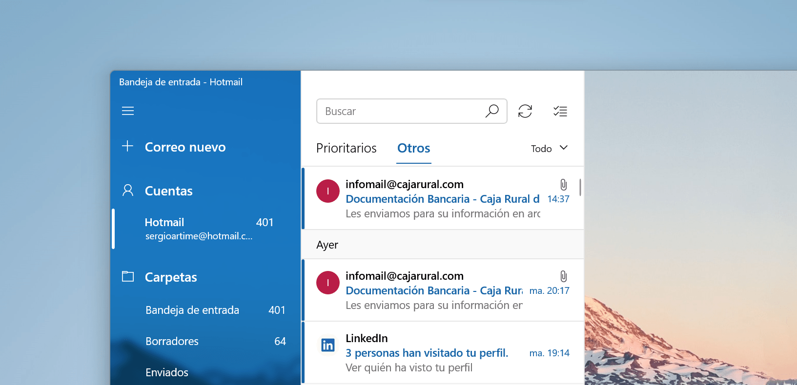 app de correo windows 10