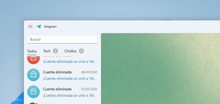 Unigram añade notificaciones en segundo plano y ensaya un nuevo diseño