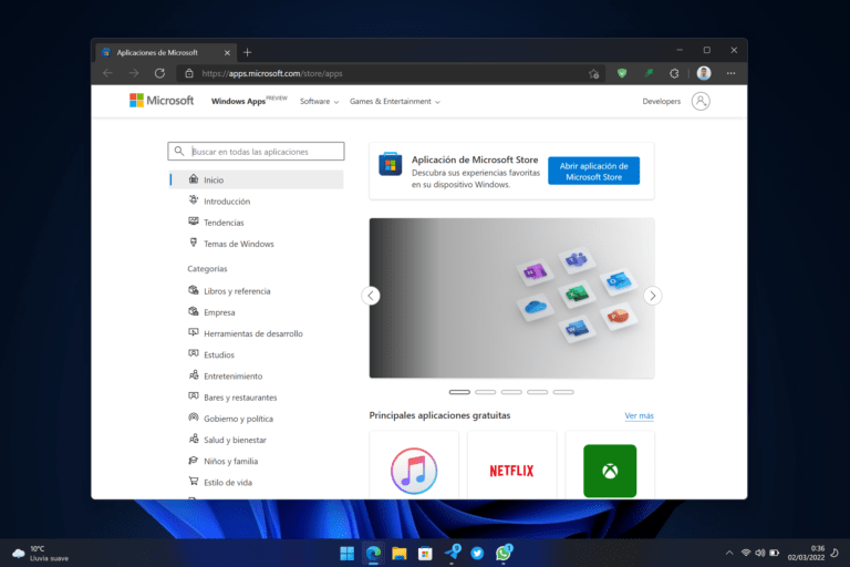 La versión web de la Microsoft Store estrena nuevo diseño
