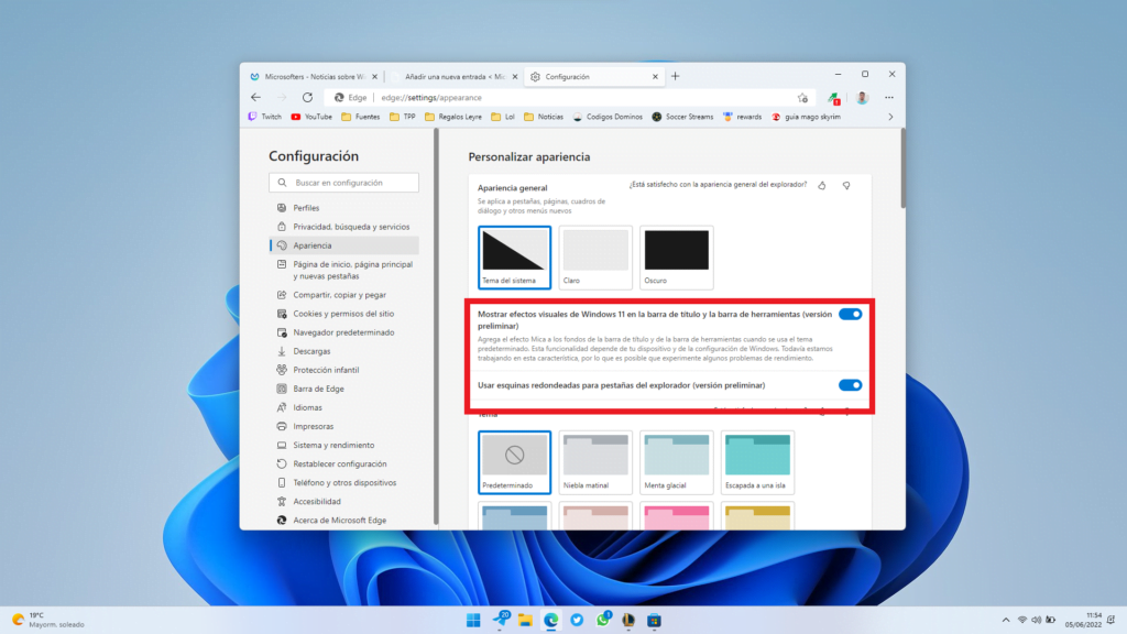 Cómo activar el nuevo diseño de Microsoft Edge en Windows 11 | Microsofters
