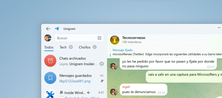 Unigram 8.8 llega con un gran rediseño para Windows 11
