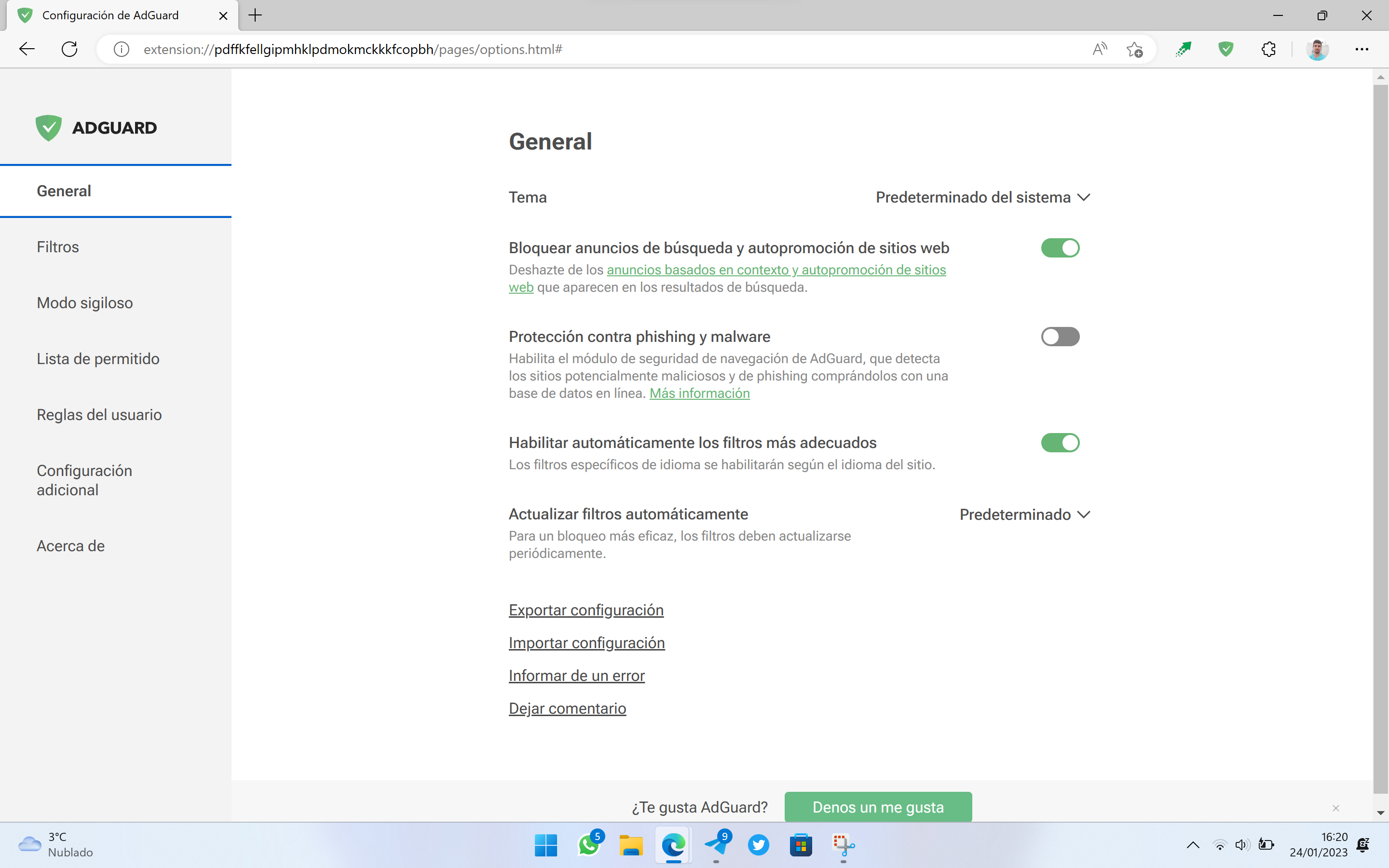 adguard bloqueador desinstalar