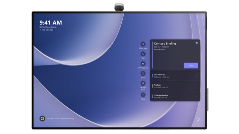 Microsoft renueva su Surface Hub 2S con mejoras en Teams Rooms y calidad de imagen