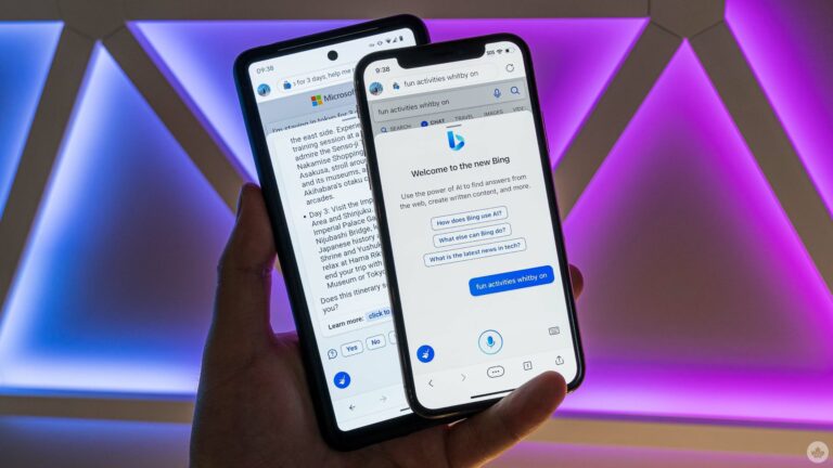 Edge nos sugiere que probemos la IA de Bing al usar Google Bard
