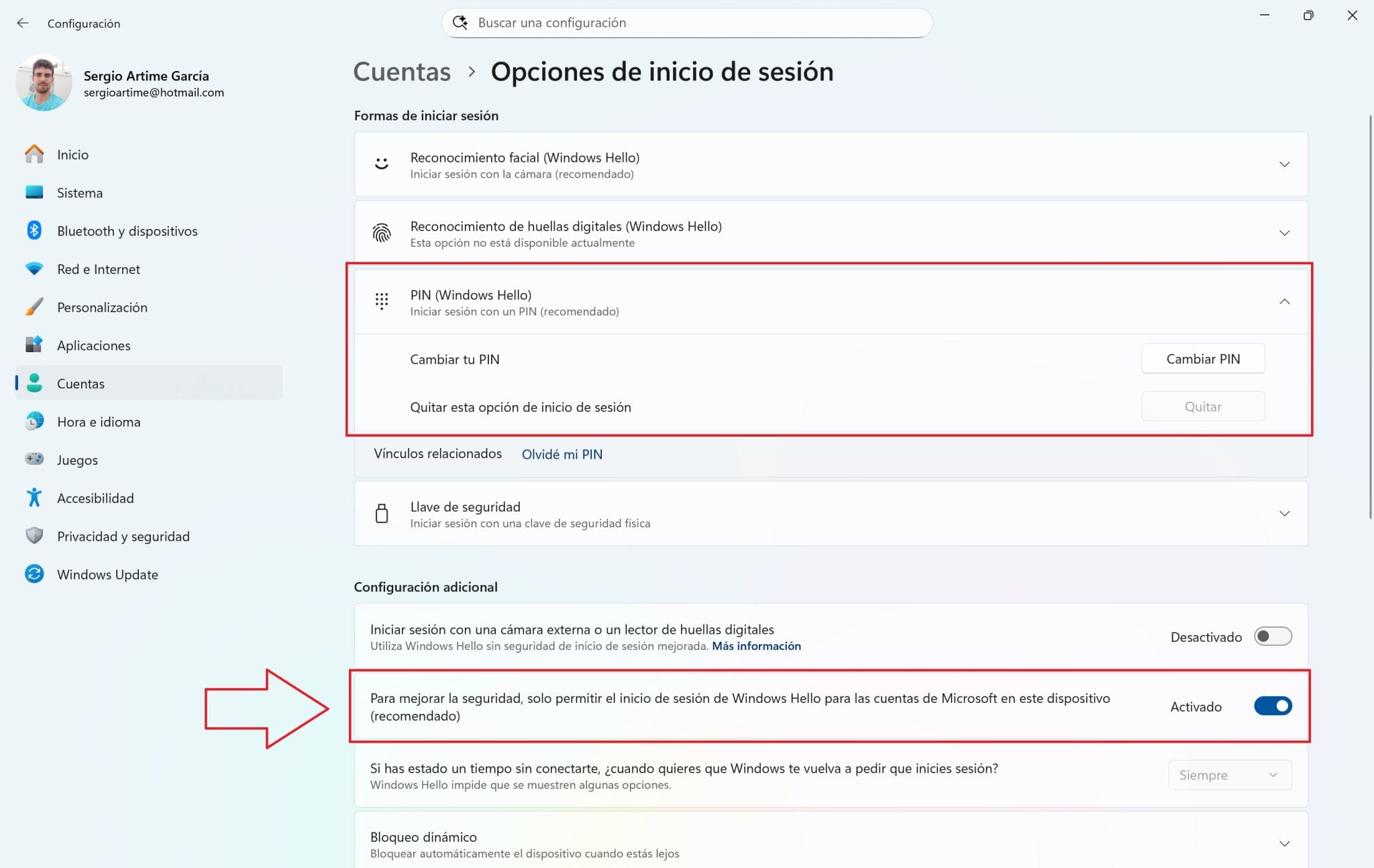 Cómo quitar la contraseña y el PIN de Windows 11 | Microsofters