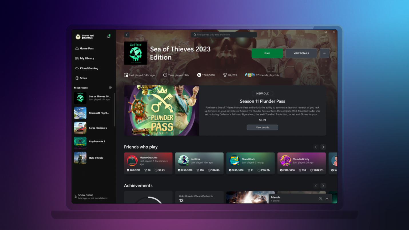 Ya disponibles los nuevos Game Hubs de Xbox en PC