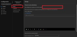 Outlook te permite crear tu firma personal para adjuntarla al final de los correos que redactes