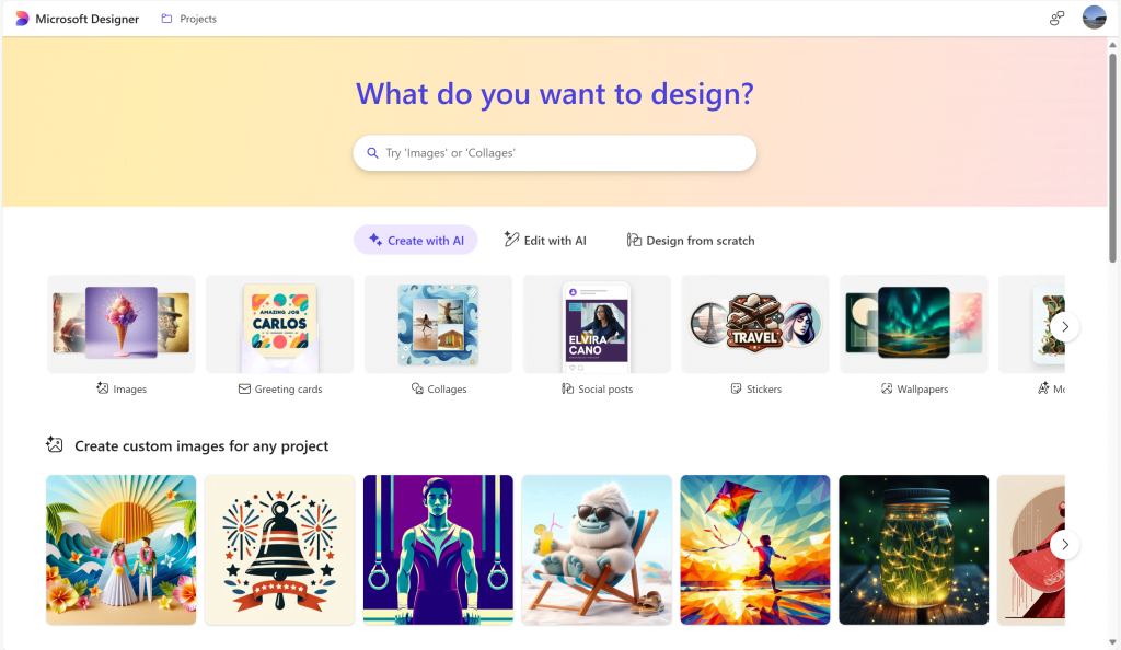 Microsoft Designer estrena nuevas funciones