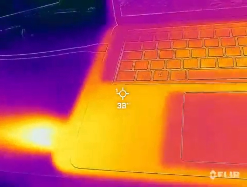 Las temperaturas en el Surface Laptop Studio 2