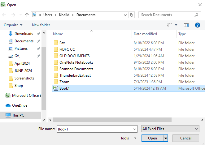 La herramienta Abrir de Windows