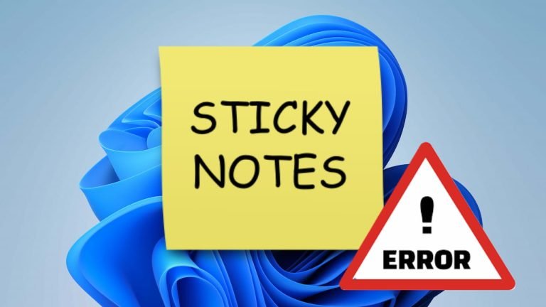 Cómo solucionar problemas en Microsoft Sticky Notes en Windows 11